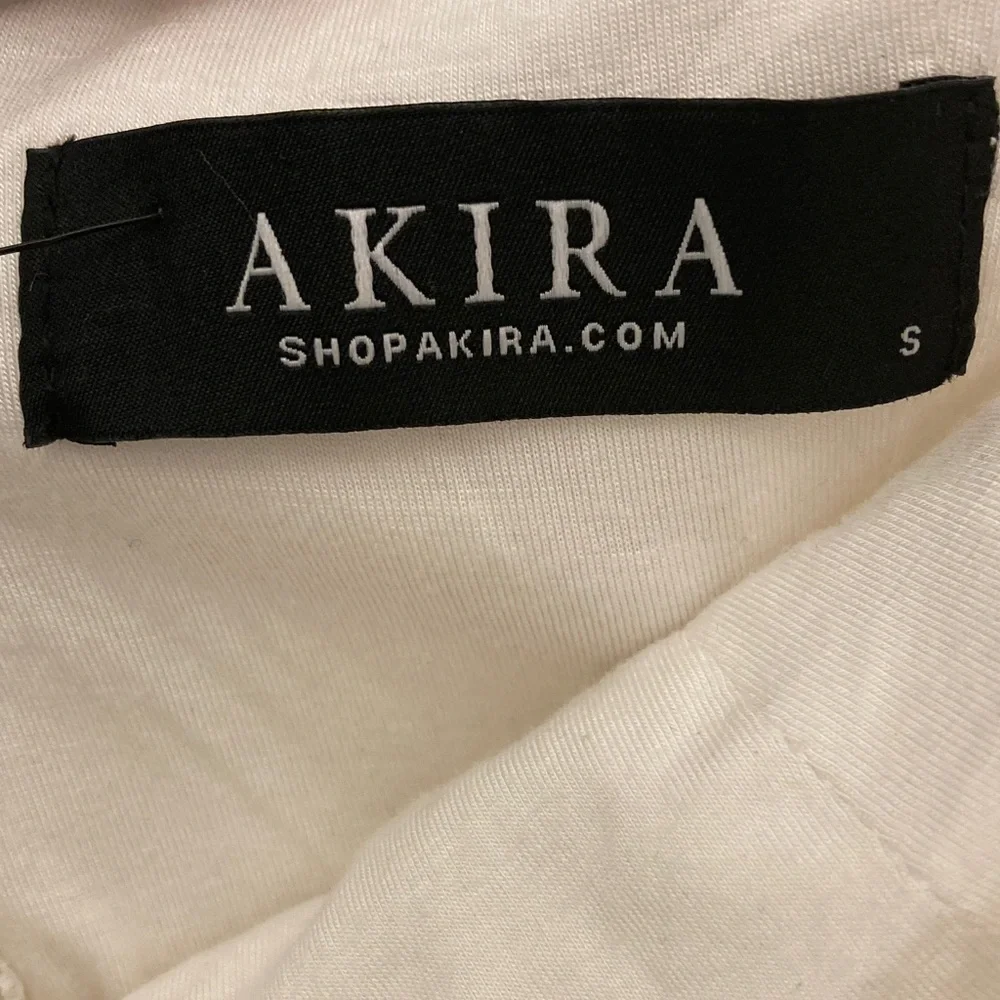 AKIRA White Gem-Embellished Bustier - Picture 2 of 4